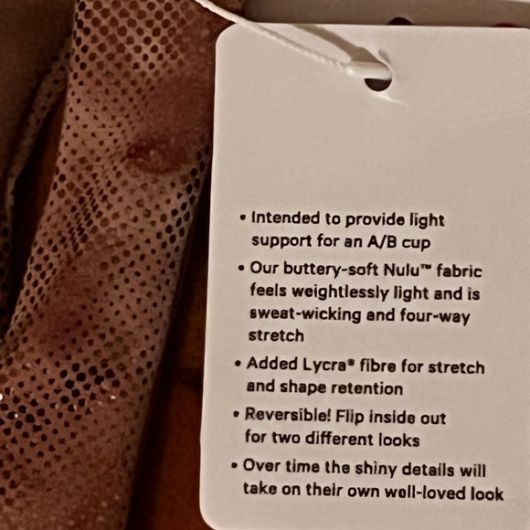 Lululemon Align Bra A/B *Shine Size 6 - Picture 3 of 7